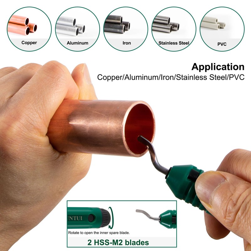 XUNTUI One-Hand Ratcheting Tube Cutter for Tight Spaces - Adjustable