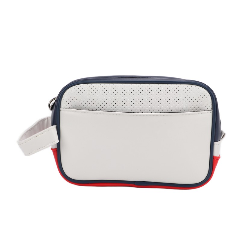 PU Leather Golf Ball Pouch Bag Tee Holder Handbag Storage