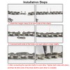 QitinDasen Single Speed Bicycle Chain, 1/2 x 1/8 Inch 114