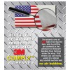 Decals by Haley 10 Pack Hard Hat American USA Flag