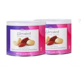 Elevated Nut Mix roasted and lightly salted pecans, almonds, cashews and macadamias 9 oz pack of 2