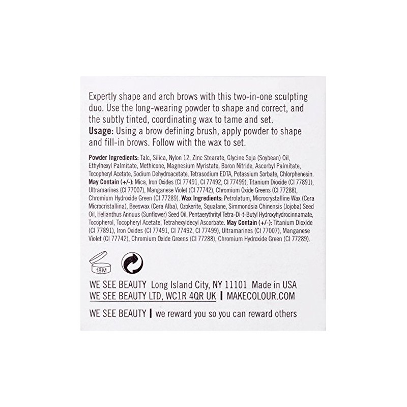 MAKE Cosmetics Brow Sculpting Duo, Collected