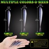 LUCKYFISHING Soft Plastic Baits Forked Tail Fishing Soft Bait for