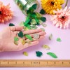 Craftdady Craftdady 270pc Green Acrylic Leaf Bead Charms Transparent Frosted