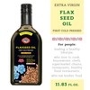 Flax Seed Cooking Oil - Amber Glass Bottle - Extra