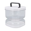 Pickle Jar with Strainer Flip Leak Proof Pickle Juice Separator