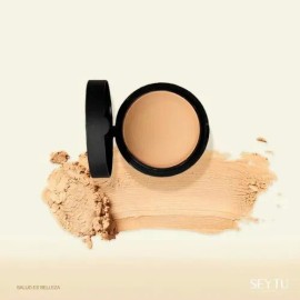 Polvo Compacto Seytú Maquillaje 2 En 1 Acabado Natural
