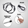 2 PCS Cable Lock, Wire Rope with Eyelets, Wire Rope