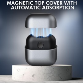 Electric Nail Clipper with Light, Automatic Nail Clipper Rechargeable with 2 Speeds and Nail Chip Storage for Babies, Children, Adults, Caregivers and Seniors