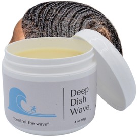 Deep Dish Wave Pomade 100% Pure All Natural 360 Waves Hair Cream - Organic Wave Grease for Men- Wave Butter for Perfect 360 Waves 4oz