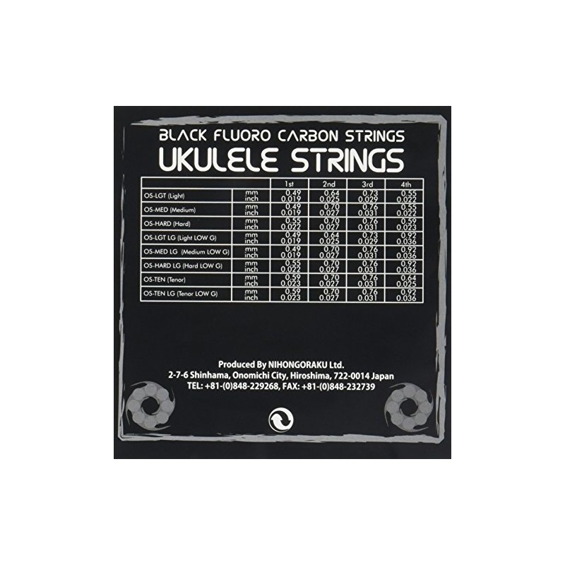 Orcas OS-30 LG Ukulele Strings Low-G Single Item (Soprano Concert)