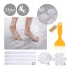 Dolores 24pcs Bano Pegatinas Antideslizantes Banera Tapete Regadera
