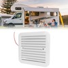 RV Side Vents 12V White Unidirectional Dustproof Strong Wind Cooling