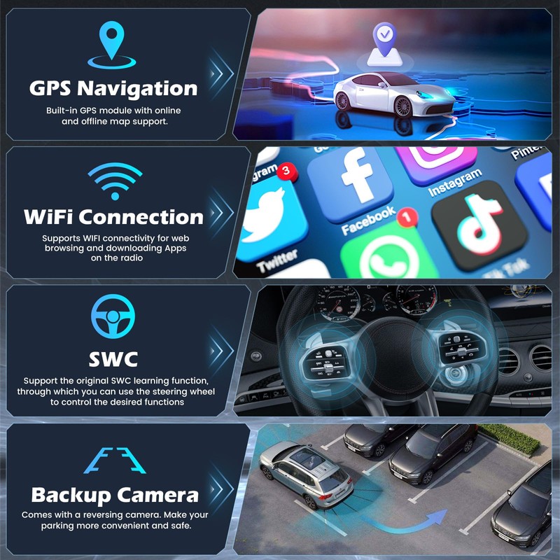 [4+64G] Hikity Android 15 Car Stereo for Honda Odyssey EX-L