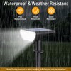 RUIKORING Solar Spot Lights Outdoor Waterproof, 73 LED Landscape Spotlight