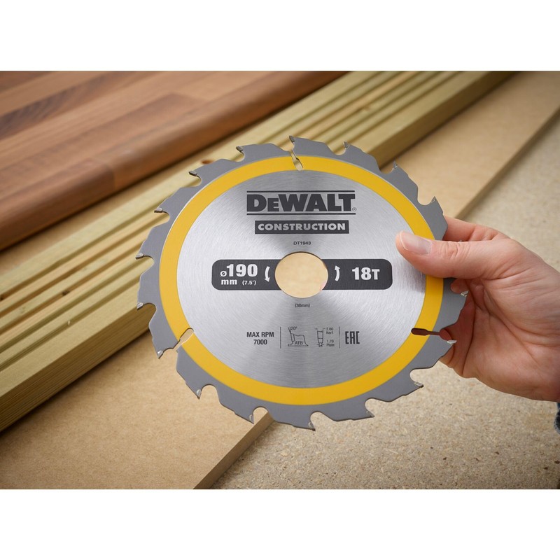 Dewalt Circular Saw Blade – Pack of 1, Silver, Yellow,