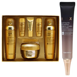 Tony Moly Intense Care Gold 24K Snail 3-Piece Set + Bio EX Cell Peptide Eye Solution / 토니모리 인텐스케어 골드24K 스네일 3종세트+바이오 이엑스 셀 펩타이드 아이솔루션