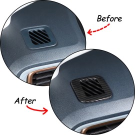 Unbranded 2* Carbon Fiber Look Dashboard Air Vent Trim Cover For Ford Maverick 2022-2023