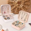 NALER Jewelry Storage, Mini Jewelry Box, Accessory Case, PU, Portable,