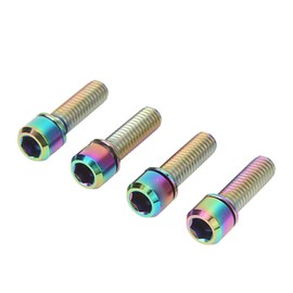 Bike Stem Bolts Screw M6 20mm Accurate Thread Rustproof Reliable Small Bike Brake Screws for Mountain Bikes Colorful