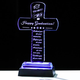 Movdyka Graduation Gifts for Her Him Women Men Crystal Keepsake Plaque