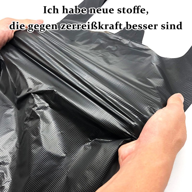 hssopa Pack of 150 Bin Liners with Carry Handle, 32