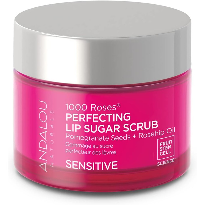 Andalou Naturals- Exfoliante labial perfeccionador de azúcar 1000 ROSES®