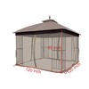 APEX GARDEN 10' x 10' Gazebo Replacement Mosquito Netting (Tan)