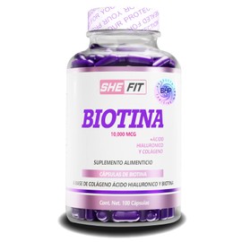 BHP NUTRITION Biotina con Ácido Hialurónico y Colageno Hidrolizado| 100 caps | Suplemento Alimenticio específico para piel y uñas| alta biodisponibilidad