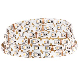 12V 4in1 RGBW LED Strip Lights 360° Bending S Shape RGB+3000K Warm White 16.4ft 240LEDs Dimmable RGBW Color Changing LED Light Strips for DIY Letters Irregular Lighting (RGB+3000K)