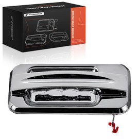 A-Premium Rear Right Passenger Side Exterior Door Handle Compatible with Hummer H2 2003-2009, Chrome