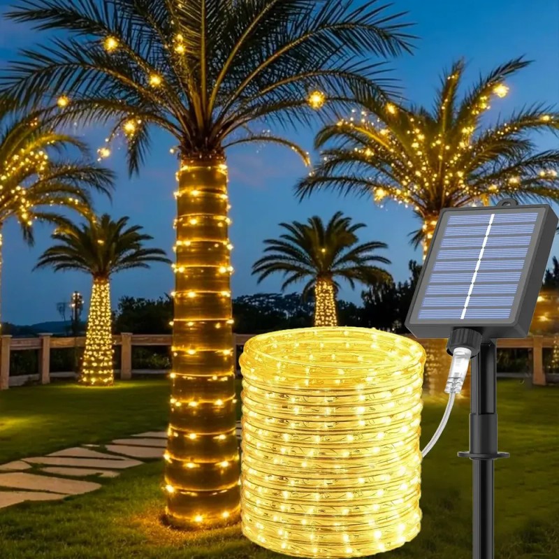 YULUO - Manguera de Luces LED Solar de Navidad 22
