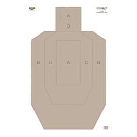Birchwood Casey Eze-Scorer IPSC Practice Target (Per 5), 23 x 35-Inch