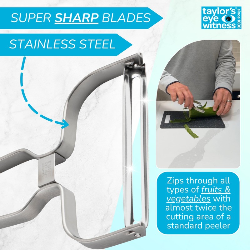 Taylor's Eye Witness 7.5cm Extra-Wide Peeler
