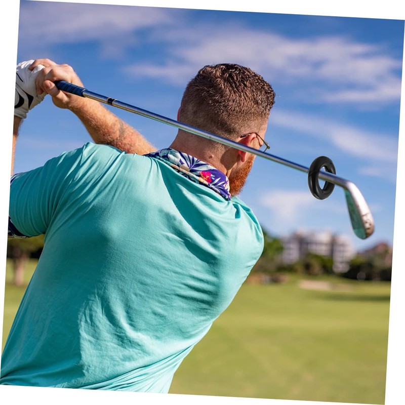NOLITOY 2pcs Golf Weighted Swing Rings Golf Training Aid Tool