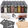 Antimbee 40-Pack 3.5 OZ Glass Spice Jars with 324 Labels,