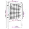 vidaXL Wire Mesh Fence Gate, Garden Gate for Entryway, Patio,