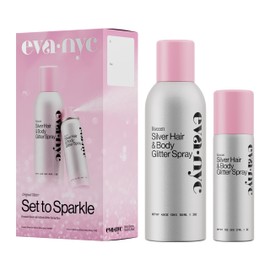 Eva NYC Kweeen Set to Sparkle Set - Glitter Spray Duo - Full Size and Travel Size Set