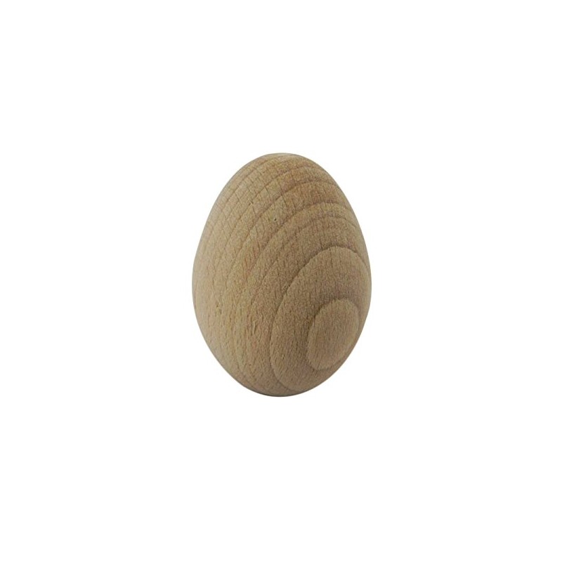 Woode World - 5x Large Wooden Eggs solid decoupage plain