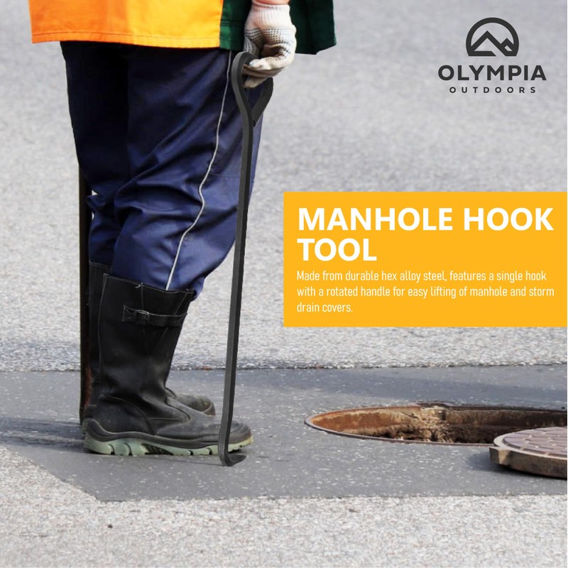 Olympia Tools 5/8 x 36 in. Manhole Cover Hook, for