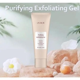 OUHOE Purifying Exfoliating Gel Cream for Face and Body Cleansing with Facial Cleansing Enzymes, Hydrating and Moisturizing Properties - Specification: 1-Count