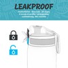 Ion8 Leak Proof Slim Water Bottle, Stainless Steel, 600ml (20oz),