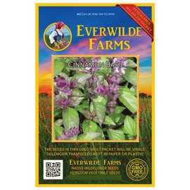 Everwilde Farms - 1 Oz Cinnamon Basil Herb Seeds - Gold Vault