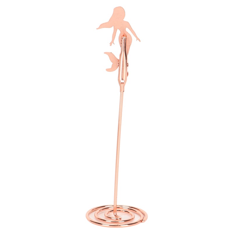 10pcs Table Number Holder Spiral Base Mermaid Shaped Wedding Table