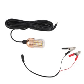 LED Fishing Light Super Bright 60 LEDs 3000lm 30W IP68 Waterproof Underwater Night Fishing Lamp 12‑60V Yellow Light