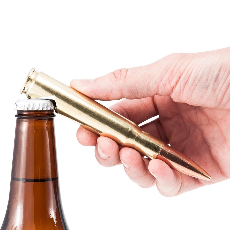 50 Caliber BMG Real Brass Bullet Shaped Bottle Opener