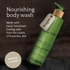 QUR SeaFoam Jasmine Moisturizing Body Wash 12oz, Hydrating Cleanser with Carrot Root Extract and Bali Sea Water For Everyday Self-Care, Kusamba