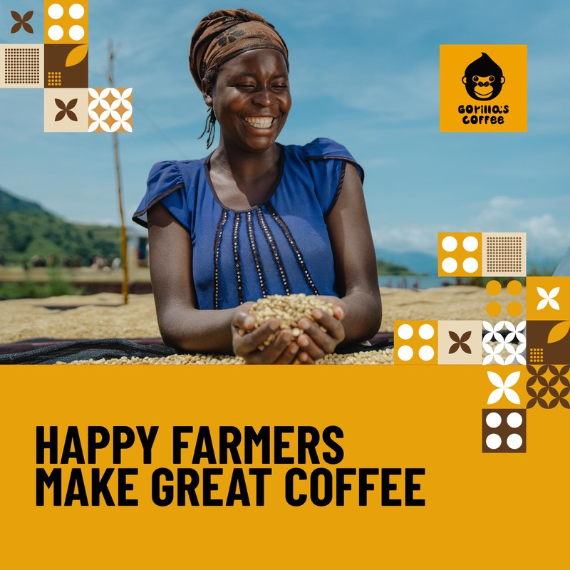 Gorilla's Coffee 100% Arabica - Medium Roast Whole Bean Coffee,