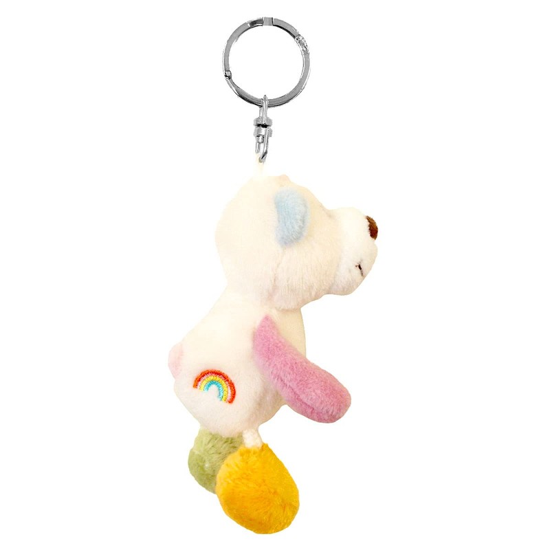 NICI Rainbow Bear Key Ring, 3.9 inches (10 cm)