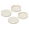 PATIKIL 4.5" PVC Pipe End Cap Fitting, 4 Pack Furniture
